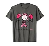 Consciencia del cáncer de mama Rosa Lazo luchadora Camiseta