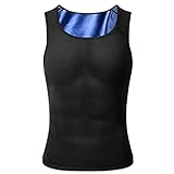 MANSottile Ion Shaping Vest, Gynecomastia Compression Tank Top, Men's Body Shaper Vest Sleeveless Compression Shirt (L/XL, 1PCS)