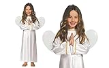 Guirca- Disfraz infantil de Ángel, Color blanco, 5-6 años (42608.0)