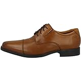 Clarks Tilden Cap, Zapatos Hombre, Marrón Brown Dark Tan Leather, 45 EU
