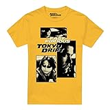 Cotton Soul Fast and Furious Fast X Comic Street Racers - Camiseta para hombre, color negro, dorado, M
