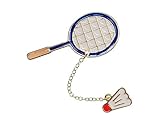 Miniblings Raquetas de Badminton Broche de Deportes de Pelota de Badminton Pin - Hecho a Mano joyería de Moda I Boton del Pin prendedores