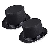 Schramm® Sombrero de Copa con Cinta de Raso Negro para Adultos Sombrero de Copa Chapeau