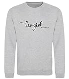 Brand88 Leo Girl, Leo Gifts - Suéter estampado para adultos, cuello redondo, manga larga, unisex, gris, S