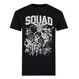 Cotton Soul DC Comics Squad - Camiseta para hombre, color negro, Negro, L