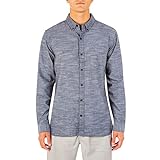 Hurley M One&Only Woven L/S Camisas, Hombre, Black, M