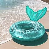 WLZP Flotador Inflable de Piscina, Flotadores inflables para Piscina, flotantes con Forma de Cola de Sirena, Playa para Piscina de Verano, Decoraciones para Fiestas en la Piscina