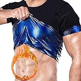 Camisa de sauna para hombres | Camisa de sudor para hombre, camisas de compresión para atrapar el calor de fitness, traje de sauna para gimnasio, ropa de gimnasia, entrenamiento ( Color : Man , Size :