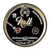 NALL DELICATESSEN Anchoas del Cantábrico XL 00 | Elaboración Artesanal con Aceite de Oliva Virgen Extra | 10 Filetes de Anchoa/Lata