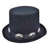 Bristol BH642 - Sombrero de estilo rockero, color negro, talla única