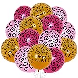 36 globos con estampado de leopardo, globos con estampado de animales de safari en la jungla para la despedida de soltera de cumpleaños de las niñas con temática del zoológico salvaje